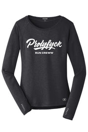 Prolyfyck Logo Women's Long Sleeve Running Crew
